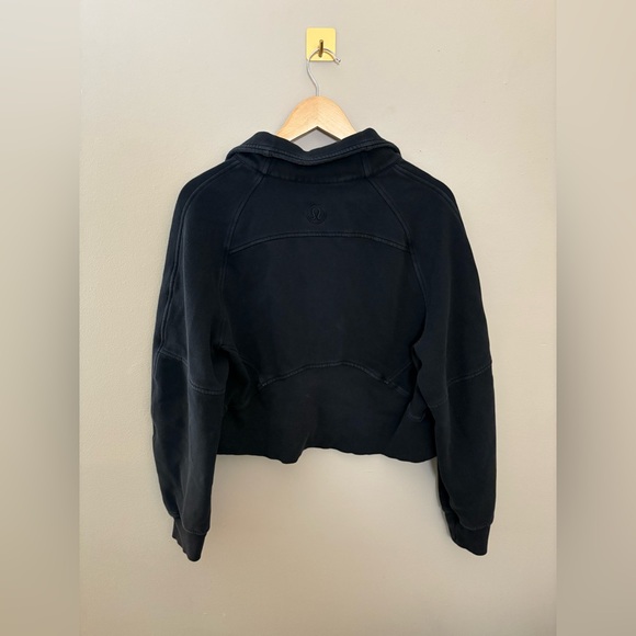M/L Black Lululemon oversized funnel neck scuba - Picture 3 of 4